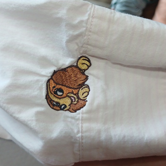 Vintage mbroidered White Button-Up Shirt - Picture 7 of 13